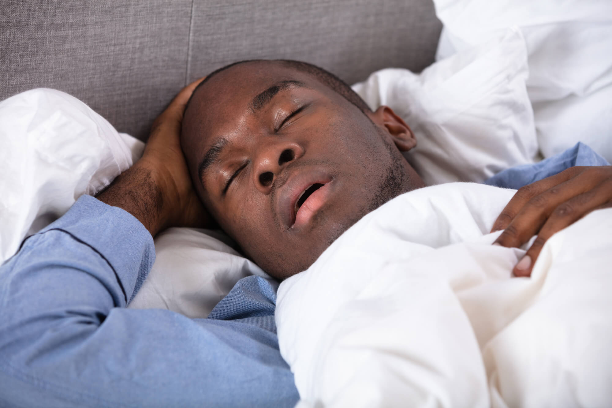 man snoring and in need of OSA treatment